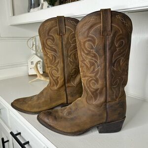 Dan Post Classic Embroidered Flare Western Cowboy Boots  Men 9, Woman 10-10.5